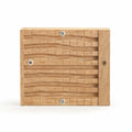 Oak bee nesting box with wavy chamber on a white background - BeeLife